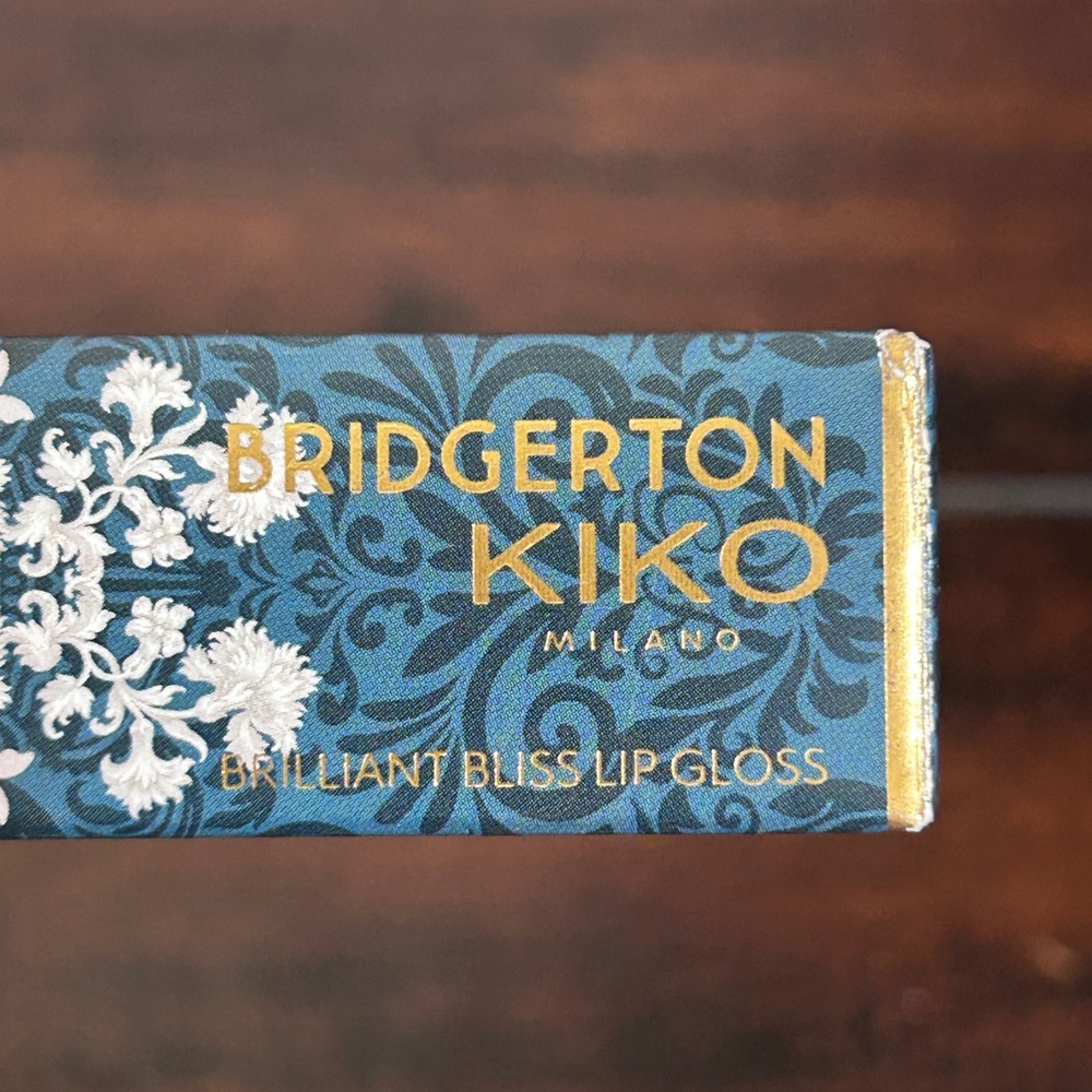 NIB KIKO Bridgerton Lip Gloss Women 0.12oz Gold 01 Gilded Gaze Shimmer Gloss - Picture 4 of 8